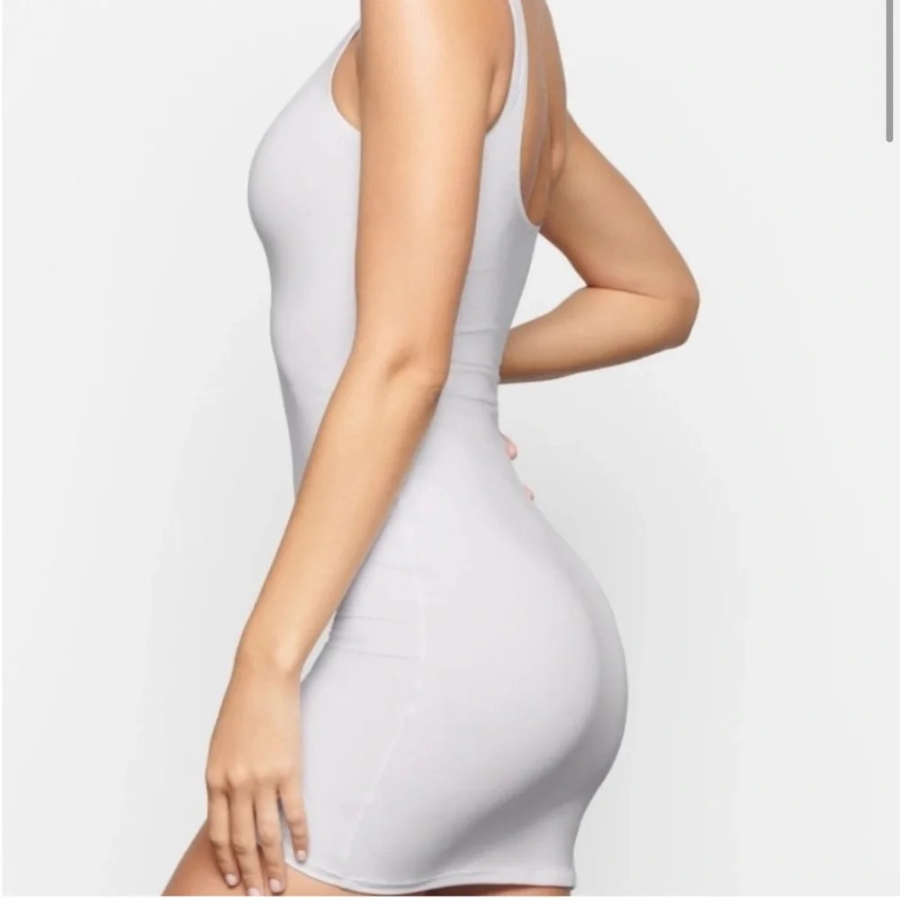 Skims Swim Tank Dress - marble white NWT
